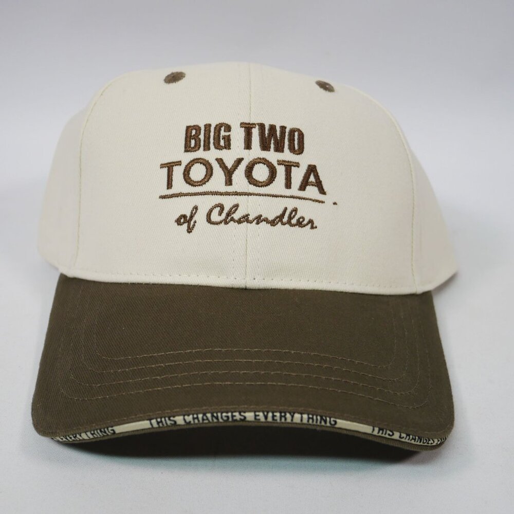 Big Two Toyota Of Chandler Baseball Cap Tan/Brown NEW - Picture 1 of 5